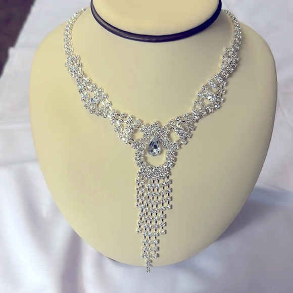 Fashion Jewelry Jewelry New Rhinestone Studded Wedding Necklace